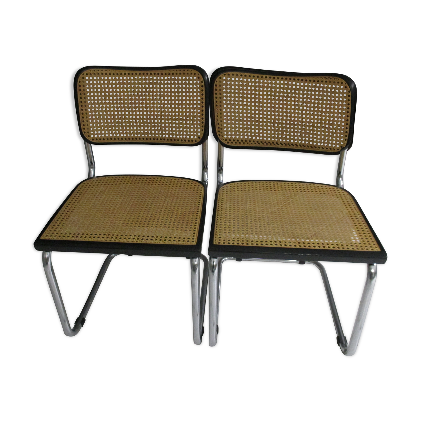 Paire de chaises Cesca B32 de Marcel Breuer 1980