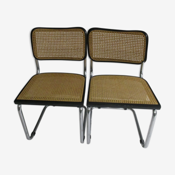 Paire de chaises Cesca B32 de Marcel Breuer 1980