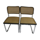 Paire de chaises Cesca B32 de Marcel Breuer 1980