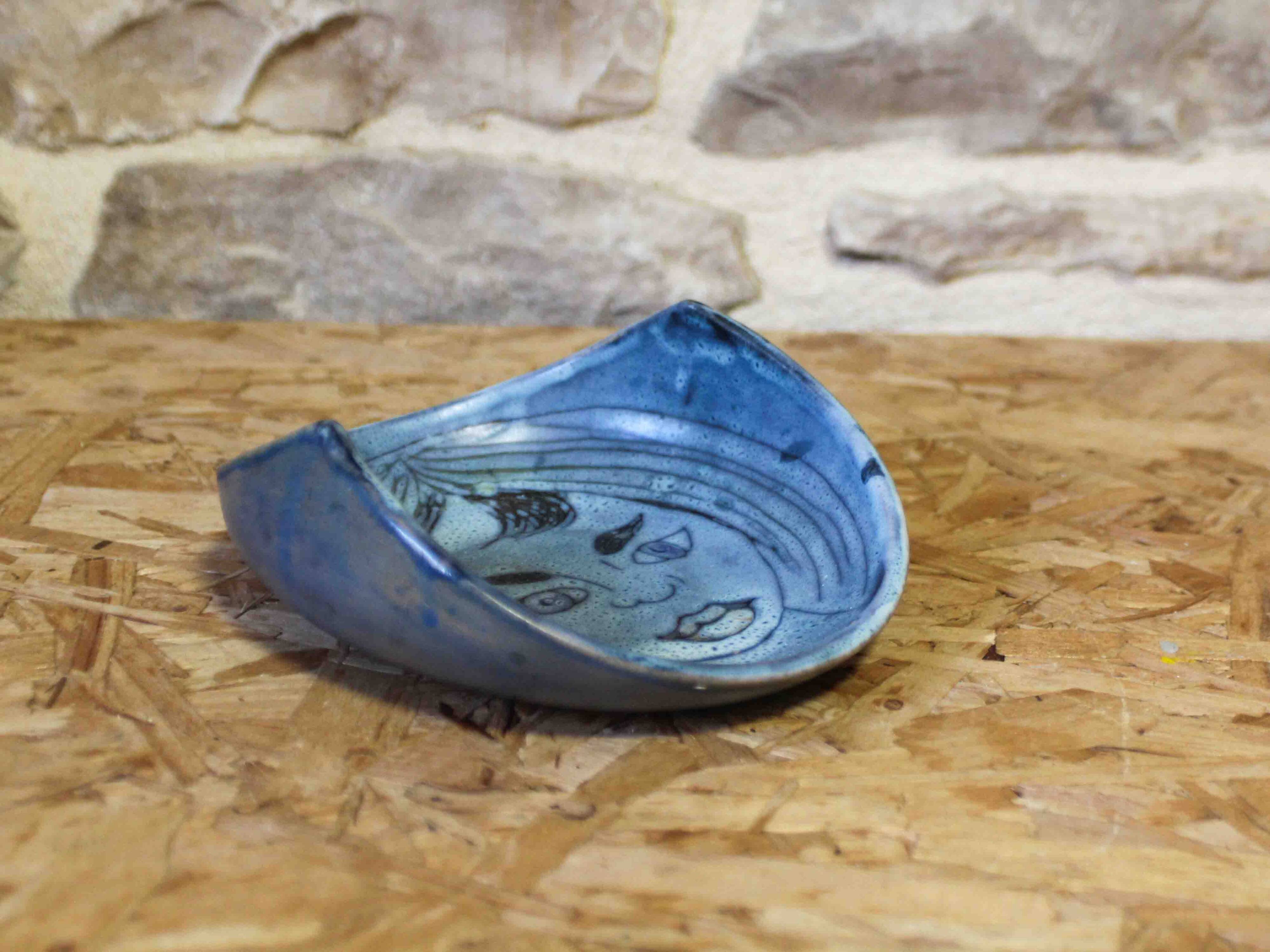 Ceramic catchall with face design