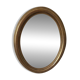 Miroir ovale Glace Saint Gaubin encadré doré à la feuille d’or