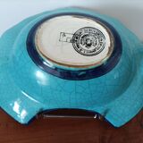 Large Art Nouveau beard plate – Faience from Lorraine – Guaranteed enamels L.B –