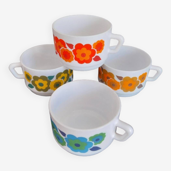 Tasses à moka Arcopal modèle Lotus