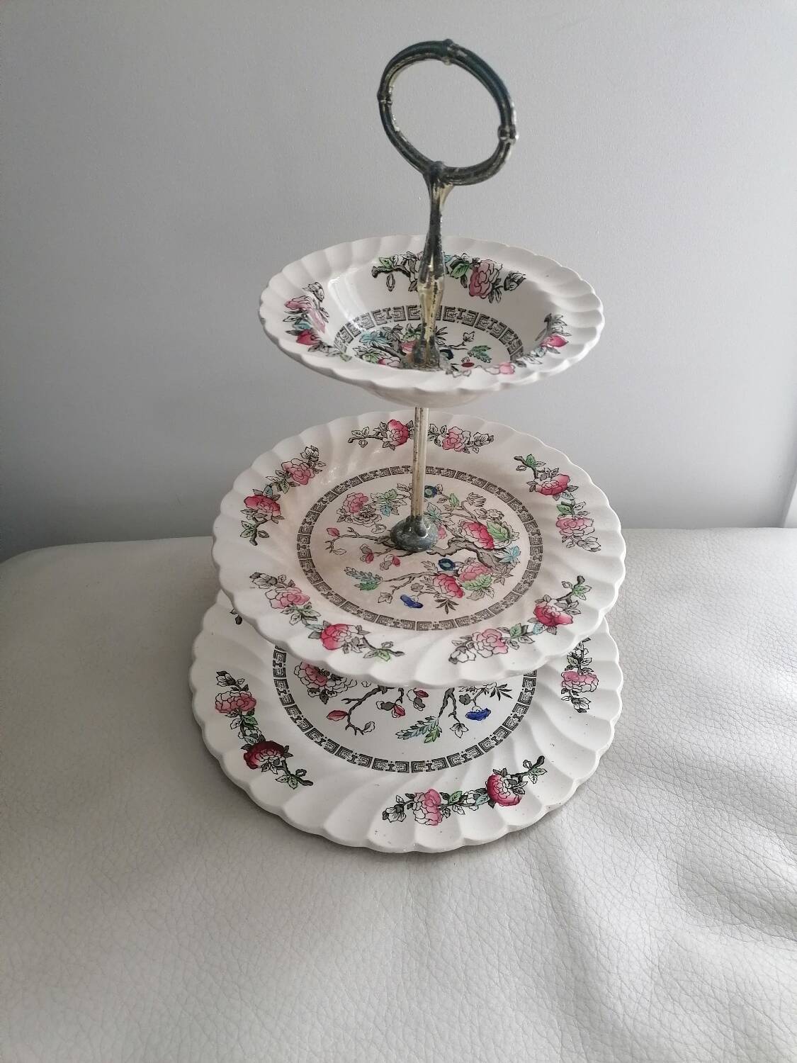 Antique cake stand Fine Staffordshire ware