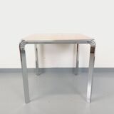 Pierre Paulin vintage square dining table in rosewood and metal