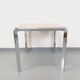 Pierre Paulin vintage square dining table in rosewood and metal