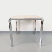 Pierre Paulin vintage square dining table in rosewood and metal