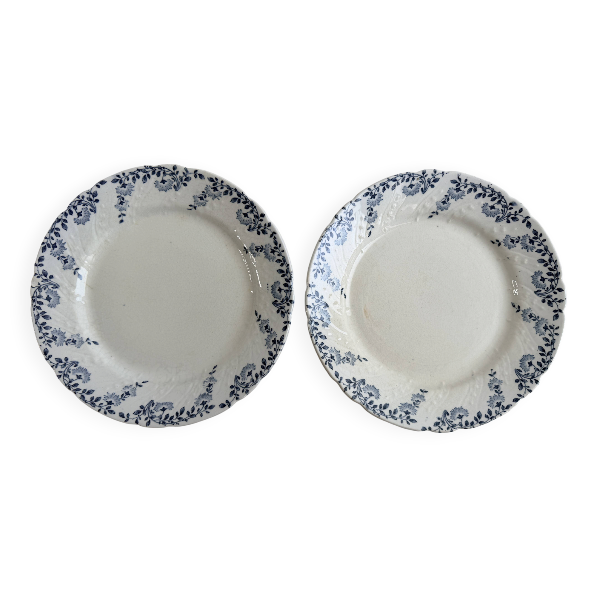 Set of two dessert plates - Luneville