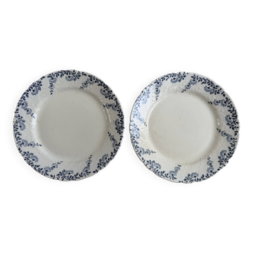 Set of two dessert plates - Luneville