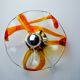 Fleur wall lamp by la Murina, orange murano glass, Italy, 1970