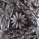 Paire de coupelles cristal taillé