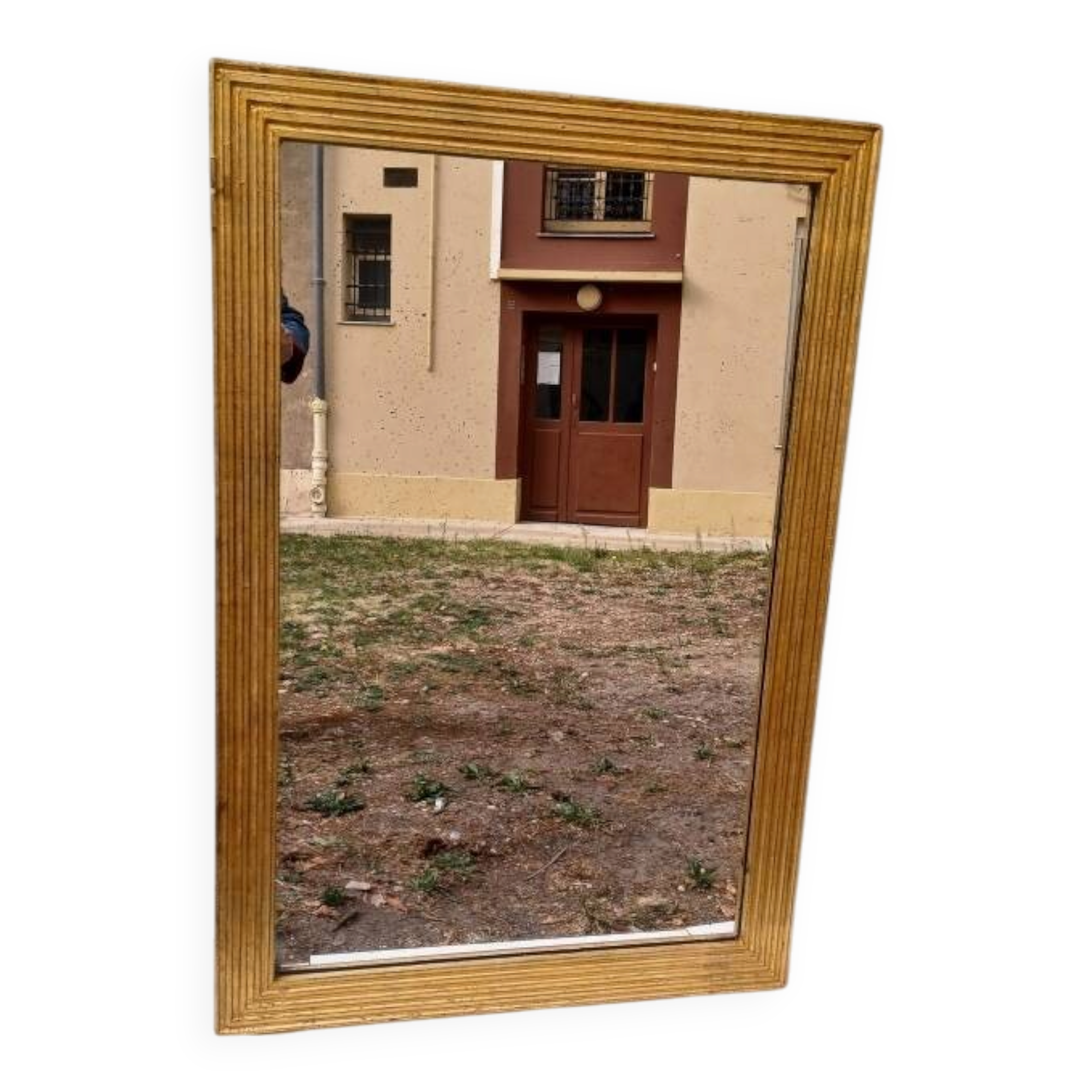 Grand golden mirror from the revolutionary period 110 cm x 74 cm