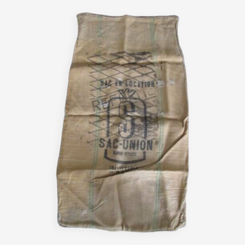 Old burlap bag "sac-union"