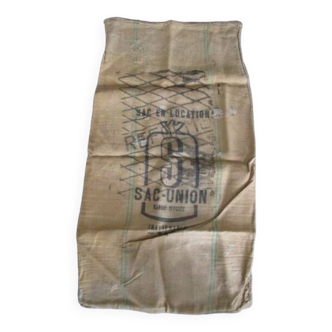 Old burlap bag "sac-union"