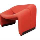 Pierre Paulin Set of 2 F598 Groovy Armchairs for Artifort New Upholstery, 1972