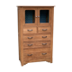 Buffet parisien vitré 1920 bois brut massif