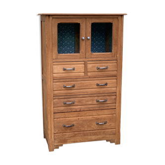 Parisian glazed buffet 1920 solid raw wood