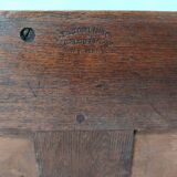 Teak compass foot bookcase shelf
