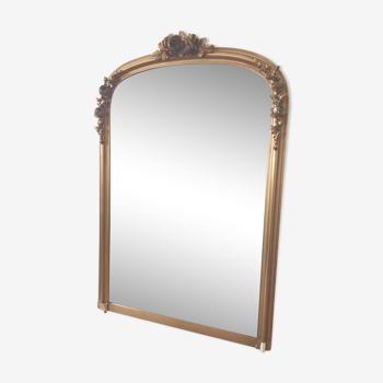 Miroir ancien doré style Louis Philippe