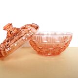 Candy or sugar maker in pink glass