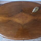 Art Deco walnut pedestal table 1930