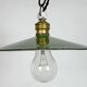 Industrial Green Enamel Light, 1930s
