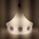 Hanging in Scandinavian opaline golden motifs