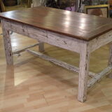 Farm table XIXth, in cherry