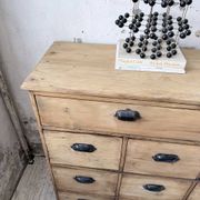 Meuble de métier pin à tiroirs 1950