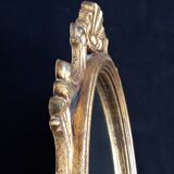 Louis xv golden wood style cartouche mirror