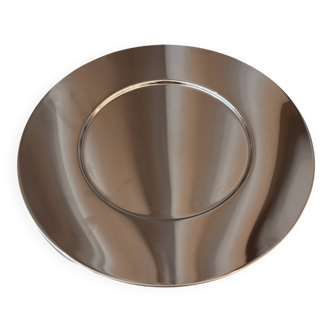 8 stainless steel charger plates by Bouillet Bourdelle