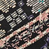 Blue & Black Handmade Wool Kilim Rug, 194x305Cm