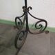 Antique church candlestick in wrought iron – 19th century