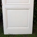 Communication door H218.5xL80cm, old panelled and moulded.