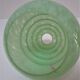 Wall lamp Art Deco porcelain brass glass Clichy almond green