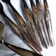 Silver-plated cake service / 12 forks and silver cake server