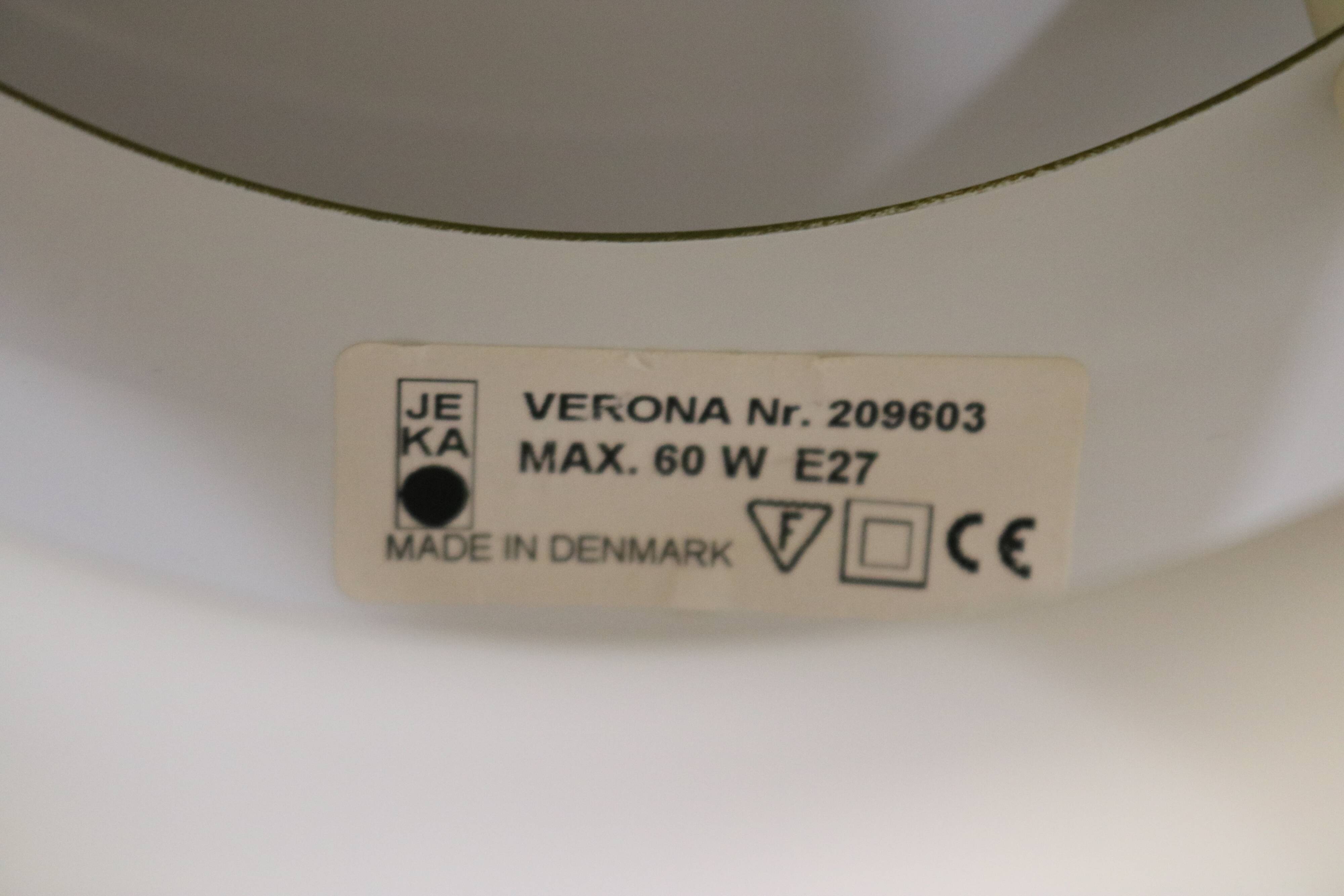 Green Danish Pendant Lamp | Kurt Wiborg Verona, 1970s Mid-Century