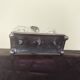 crystal and silver-plated metal salt and pepper shaker Christofle