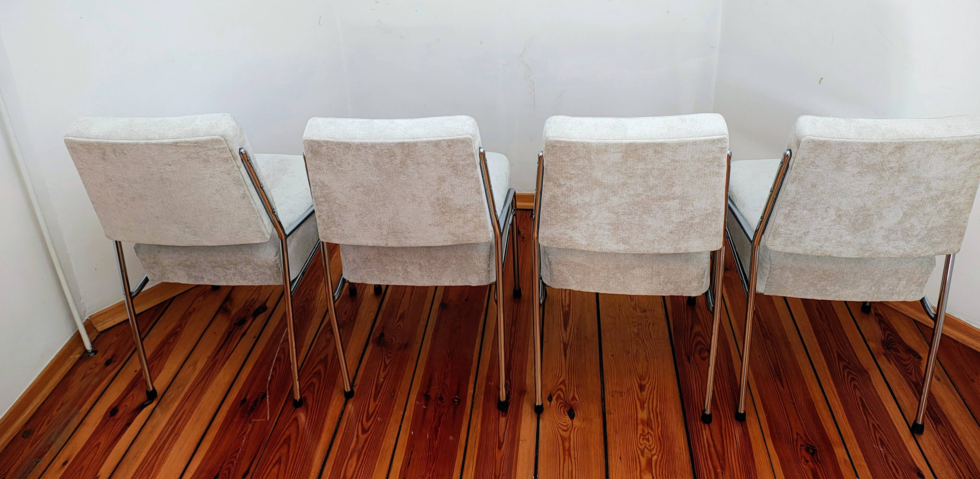 Bauhaus Dining Chairs attributed to Hynek Gottwald, Former Czechoslovakia,