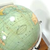 Glazen globe Columbus Paul Oestergaard met atlas en lamp
