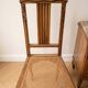 Art Deco bedroom set: 2 chairs and a wooden bedside table.