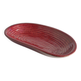 Merlot Red Stoneware Organic Shaped Bowl by Andersson & Johansson, Höganäs