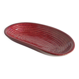 Merlot Red Stoneware Organic Shaped Bowl by Andersson & Johansson, Höganäs