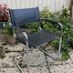 Fauteuil vintage en cuir noir