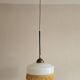 Suspension Art déco, opaline blanche