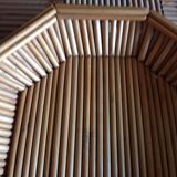Octagonal bamboo basket