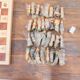 Beech wood chess board, new, with pieces in original box