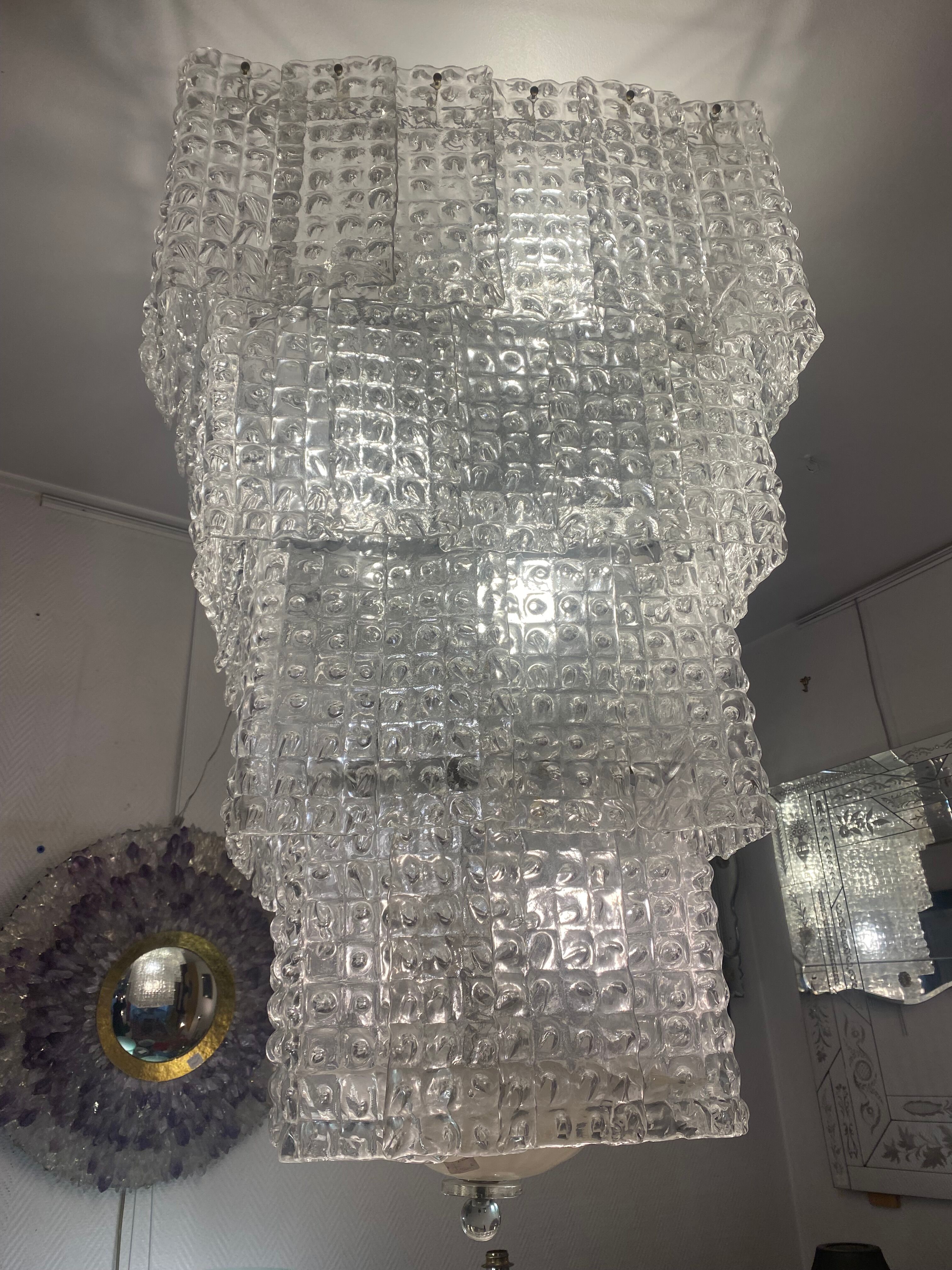 Murano glass chandelier  1970