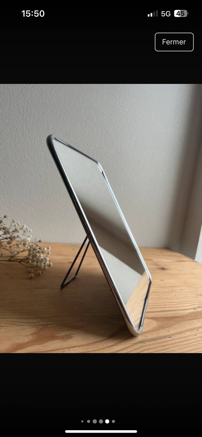 Vintage barber mirror