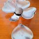 Silver-plated lotus flower ashtray, 1970.